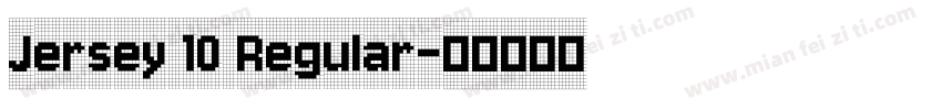 Jersey 10 Regular字体转换